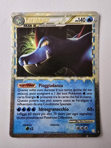 Pokemon feraligatr rara holo - feraligatr,