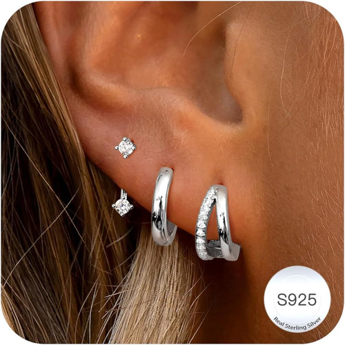 Paia orecchini argento 925 - 3,