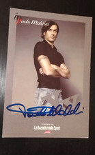 AUTOGRAFO PAOLO MALDINI AUTOGRAMMKARTE AC MILAN FOTO HAND SIGNED AK ITALIA CARD