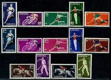 Spagna 1960 Sport Ciclismo Bici Hockey Calcio Ginnastica Salto/Cavallo MNH