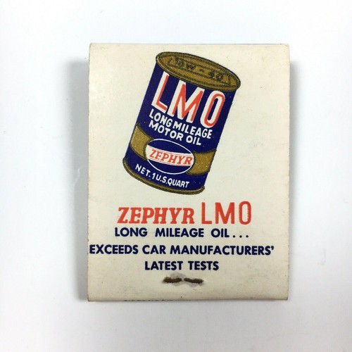 Vintage matchbook zephyr - vintage,