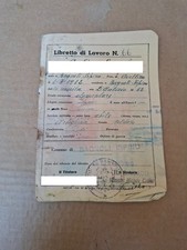 DOCUMENTO LIBRETTO DI LAVORO