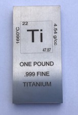1 (One) Pound Titanium Bullion