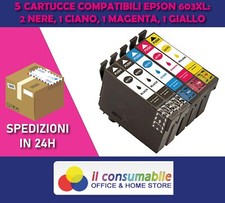 5 CARTUCCE ADATTO A EPSON 603