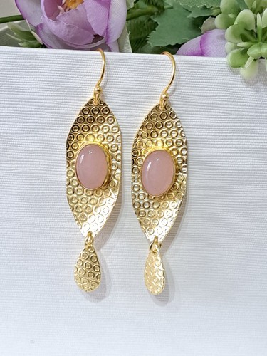 Orecchini dorati art deco con - orecchini,