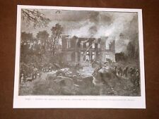 Incendio Castello Tervueren 1879 Residenza Principessa Carlotta Pompieri Belgio
