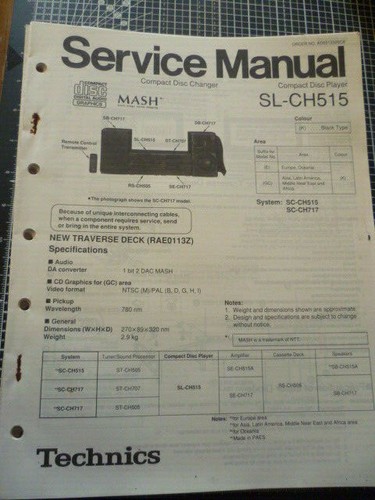 Technics panasonic sl ch515 - technics,