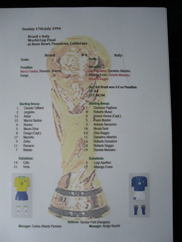 Foglio partita finale mondiali