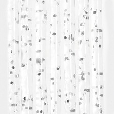  Tenda In PVC Glitter Begonia Rotolo Col. Argento