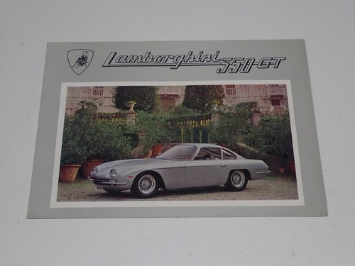 Lamborghini 350 brochure - gt,