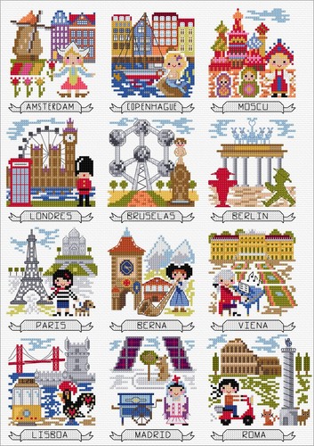 Easy cross stitch pattern - cross,