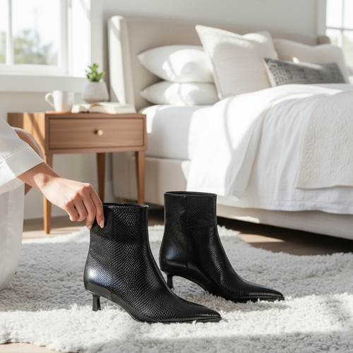 Zara stivaletti con tacco in - zara:,