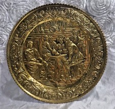 Vintage Brass Decorative Plate
