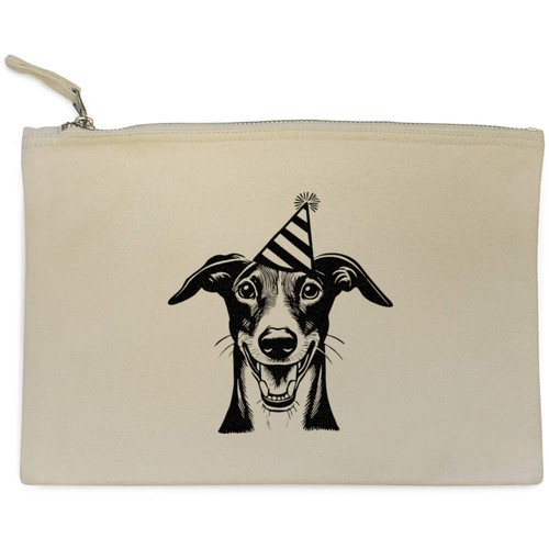 Borsa pochette tela happy - tela, 'happy