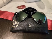 Rayban Aviator Mirrow Nero/Argento 55 Donna