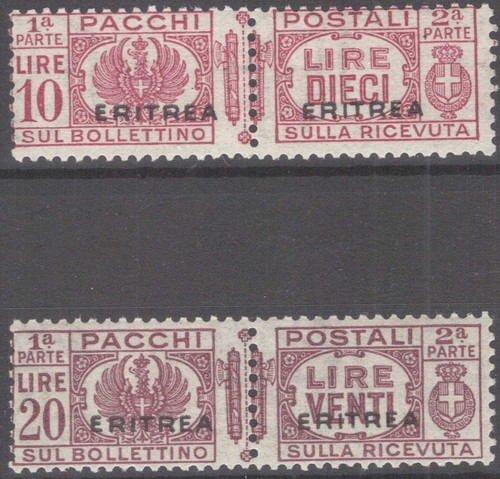 Colonie eritrea 1927 - colonie, pacchi
