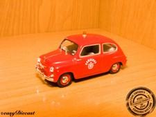 SEAT 600D 600 D FIAT 1st LINE FIREMEN CAR FIRE 1:43 '66 BOMBEROS POMPIERS