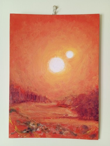 Quadro pittura olio astratto