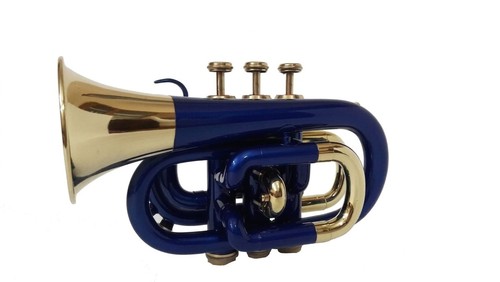 Tromba tascabile colore blu - colore,