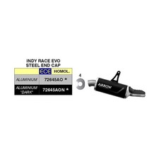 Marmitta ARROW slip-on indy