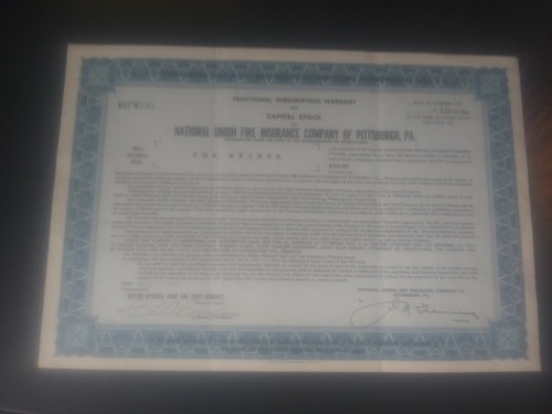 National union fire - fire, insurance
