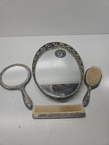 Set vanità piatto argento - vanità,