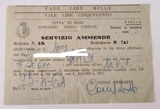 Antica Multa Vigili di Bari