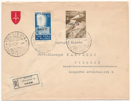 Italia trieste amg - italia, 1951