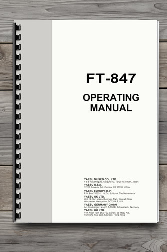 Yaesu 847 operating manual - operating,