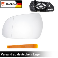 Vetro specchio retrovisore esterno sinistro asferico riscaldabile per Audi A4 8K B8 DE