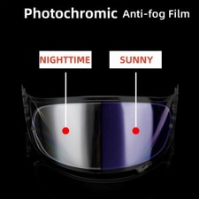 Pellicola fotocromatica antiappannamento casco adatta per visiera casco KYT R2R NFR NZ NX TTC