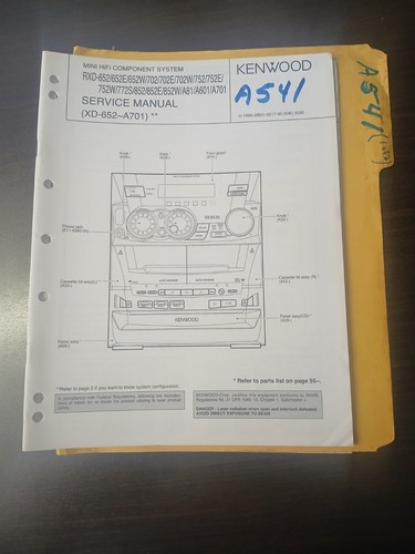 Kenwood rxd xd652 - kenwood,