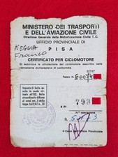 LIBRETTO ORIGINALE CERTIFICATO
