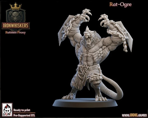 Rat ogre iron wiskers ratman - rat,