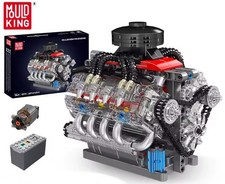 Mould King 10171 V8 Motore Ingegneria Costruzione Giocattolo Collezione Bambini