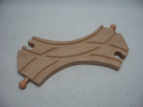 Pista treno legno - pista, doppia