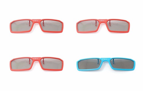 Paia occhiali clip on - 3d,
