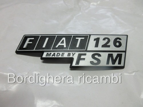 Fiat 126 fsm - scritta, stemma