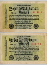 Ro 105a 10 milioni di marchi 1923 FZ:OE BZ:43,56 8 stelle diverse BZ stessa KN