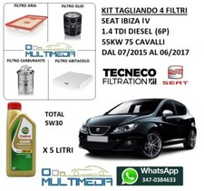 TAGLIANDO 4 FILTRI E OLIO