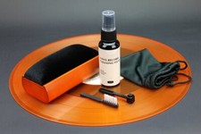 KIT 5 in 1 pulizia dischi LP 45 VINILE con LIQUIDO + SPAZZOLA e PULISCI PUNTINE