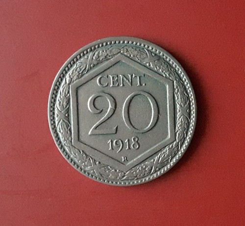 Centesimi 1918 esagono - centesimi,