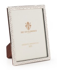 18x24 CORNICE PORTAFOTO in ARGENTO MASSICCIO 925 con retro in legno 18x24 * 7380