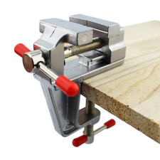 Mini Morsa da Banco 3.5" Alluminio Gioielli Fai da Te Modellismo Morsetto Tavolo