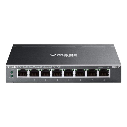 Switch lan gigabit poe - switch, 8p