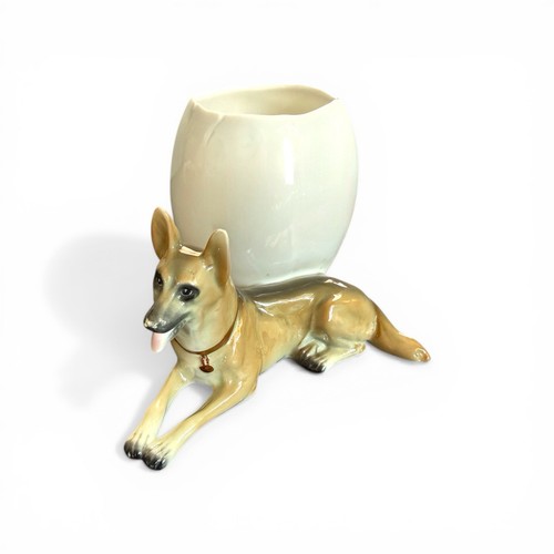 Vase figuratif chien berger - vase,