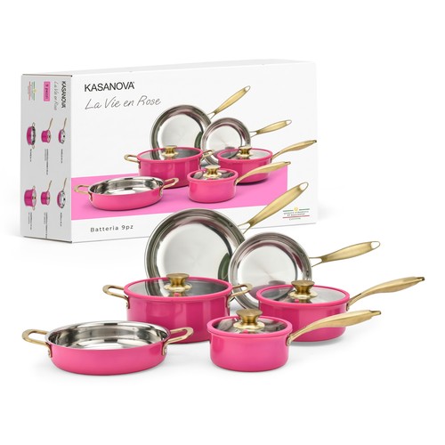 Batteria pentole acciaio - , 9
