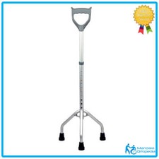 TRIPODE A MANICO CHIUSO ANZIANI BASTONE CON BASE A TRE PIEDI PER DISABILI