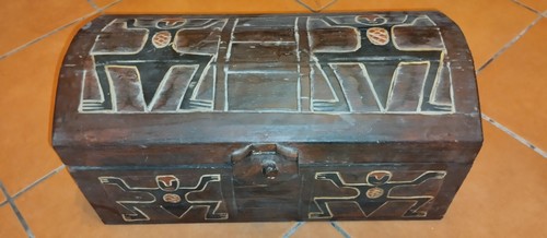Baule etnico legno - etnico, in