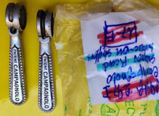 CAMPAGNOLO SUPER RECORD BRAZE ON SHIFTERS LEVA COMANDO
